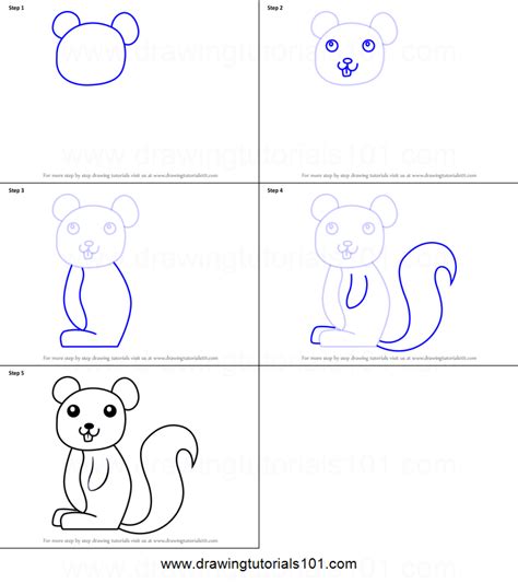 All the best step by step drawing for girls 34+ collected on this page. How to Draw a Squirrel for Kids printable step by step ...