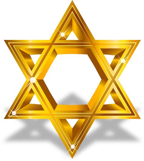 Download Star Of David Computer File Jewish Star Gold Transparent Png
