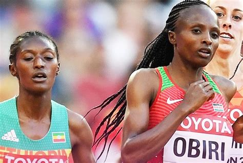 On monday, hellen obiri won the kenyan defence forces . World Athletics PIX: US reclaim 4x400m title, more injury ...