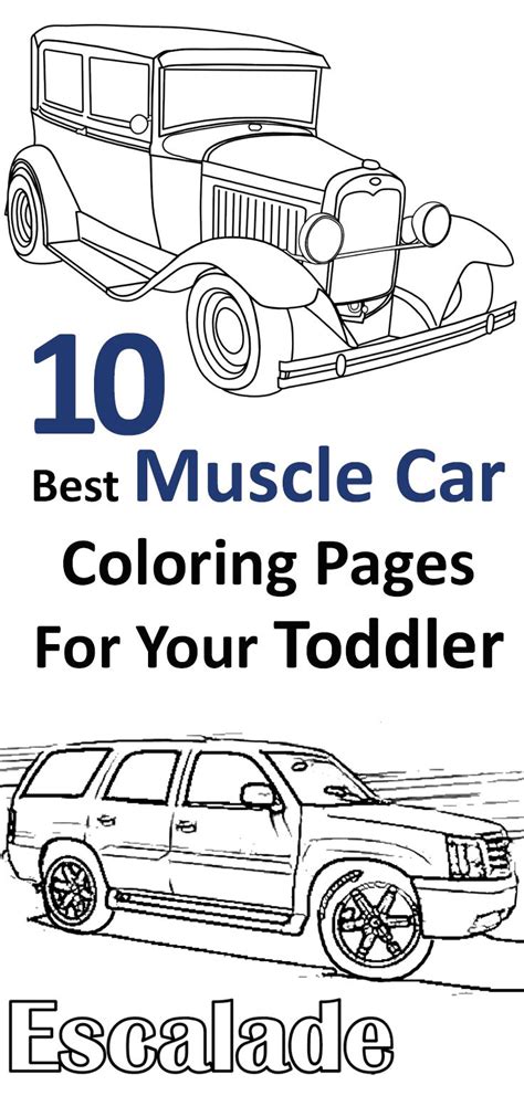 Kids, especially boys, have a great fascination with trucks of all kinds. Top 25 Free Printable Muscle Car Coloring Pages Online ...