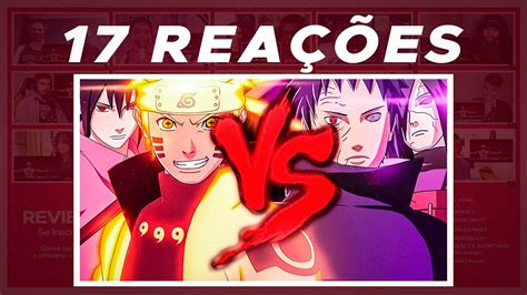 Multi React Naruto E Sasuke Vs Madara E Obito Duelo De Titãs