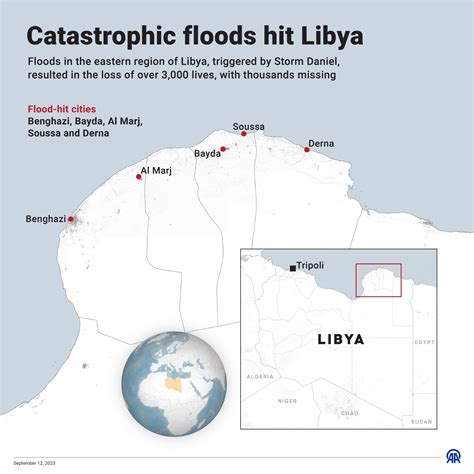 Libya Flood Map Scale Of Destruction Revealed In Satellite Images And