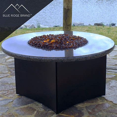 Amber Non Reflective Tempered Fire Pit Glass Blue Ridge Brand