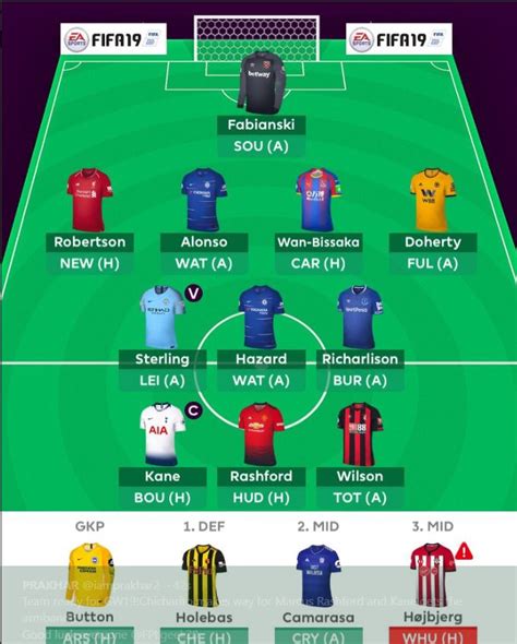 Fpl mini champions leagues & fa cups. FPL team tips gameweek 19 - FFGeek contributor's GW19 ...
