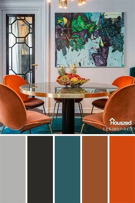 Orange And Turquoise Color Inspiration House Color Schemes
