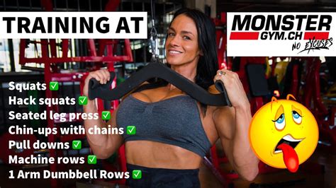 pull ups with chains squats monster workout cindy landolt youtube