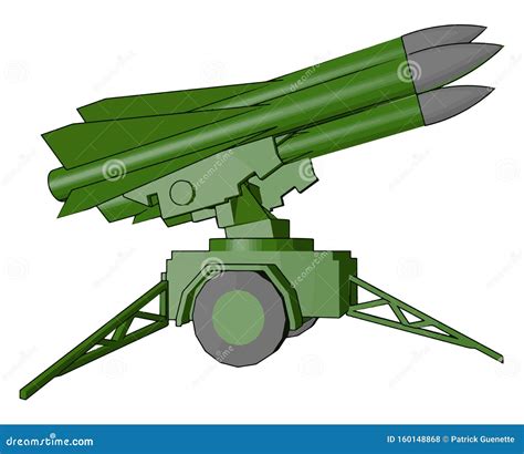 Missile Launch Vector Or Color Illustration Stock Vector Illustration