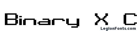 Binary X Chr Brk Font Download Free Legionfonts