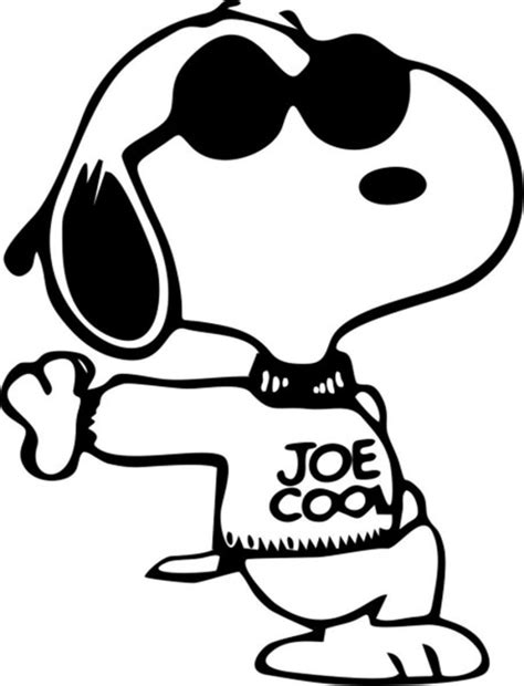 Joe Cool By Bradsnoopy Snoopy Joe Cool Full Size Png Clipart