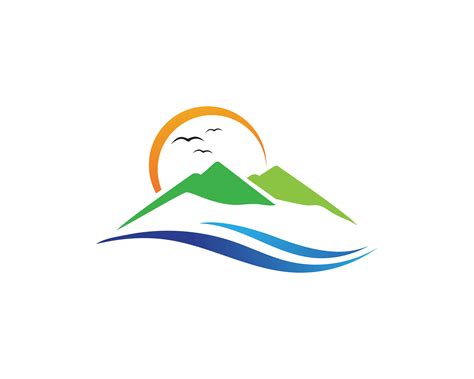 Minimalist Landscape Mountain Logo Design Inspirations 596784 Vector