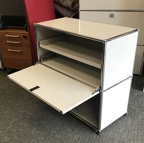 Usm Haller Light Grey Modular Shelving Storage Cabinet With Shelf
