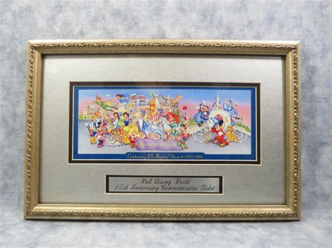 Walt Disney World 25th Anniversary Framed Commemorative