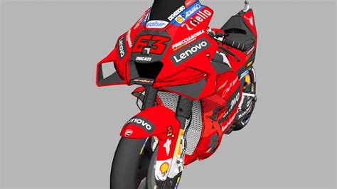 Jack Miller Ducati Desmosedici Gp21 2021 Motogp 3d Model By Ilham45