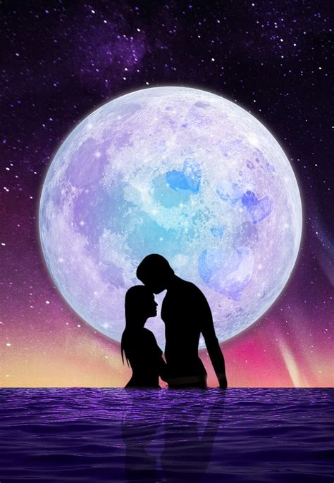 Moonlight Romance Girl Love Moon Moonlight Planet Romance