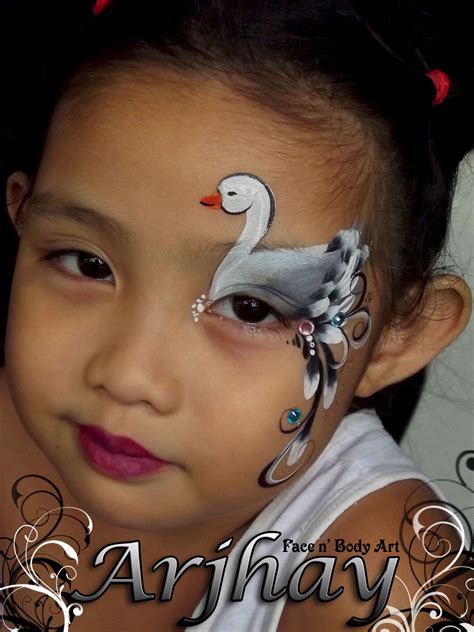 Face Painting Swan Eye Design Video Tutorial Is On My Facebook Face