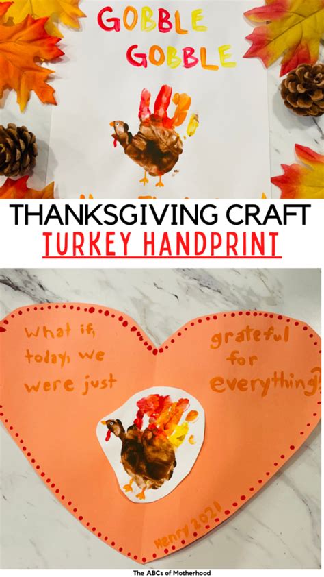 Thanksgiving Turkey Handprint Craft The ABCs Of Motherhood