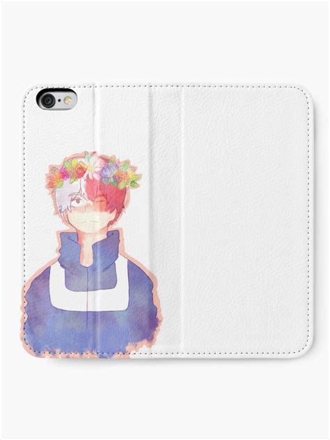 Todoroki Shouto Flower Crown Iphone Wallet For Sale By Lightred