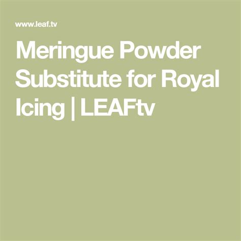 Substitutes for meringue powder or egg whites for making royal icing. Meringue Powder Substitute for Royal Icing | Meringue powder, Meringue, Royal icing