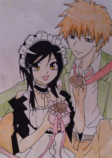 How To Draw Misaki And Usui From Kaichou Wa Maid Sama Coloring Page
