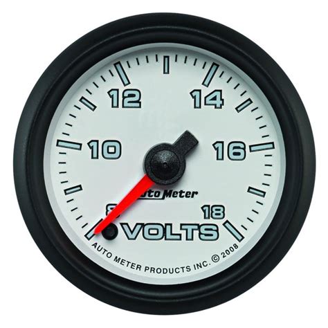 Auto Meter® 19592 Pro Cycle Series 2 116 18 V Voltmeter Gauge