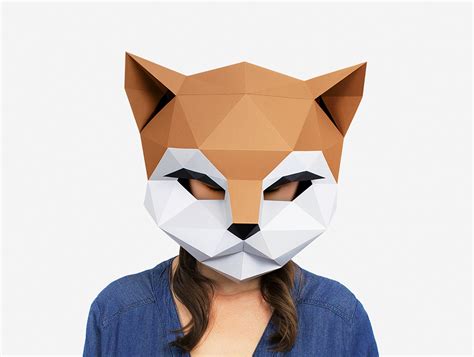 Diy Cat Mask Template Paper Craft Kitten Mask Diy Printable Etsy Canada