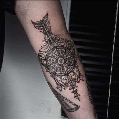 50 Latest Compass Tattoo Design And Ideas For Men And Women