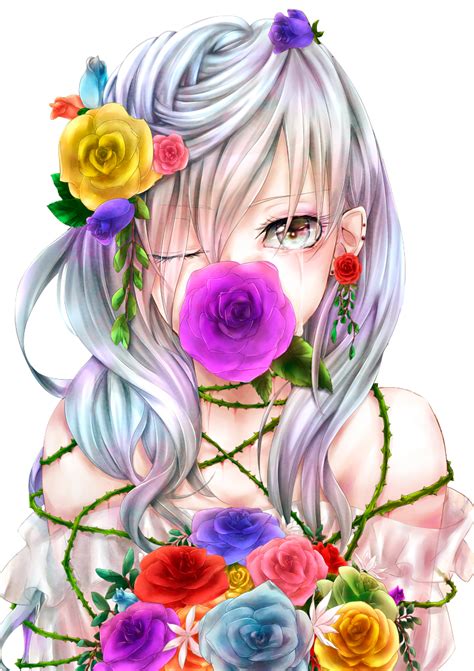 Anime Girl Art Flores By Killerjeff234 On Deviantart 欲しいもの