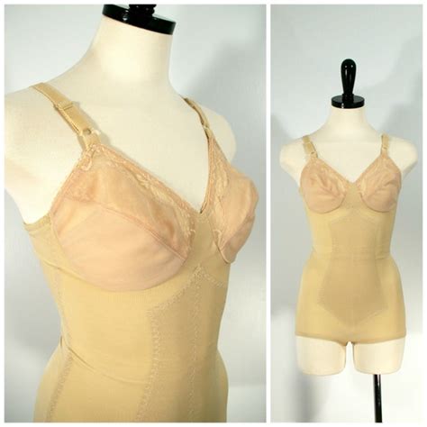 Vintage Nude Shapewear Full Girdle By Subtract Size 34 B