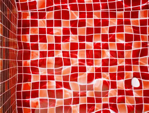 Refection Of Red Water In Swimming Pool Stock Image Colourbox