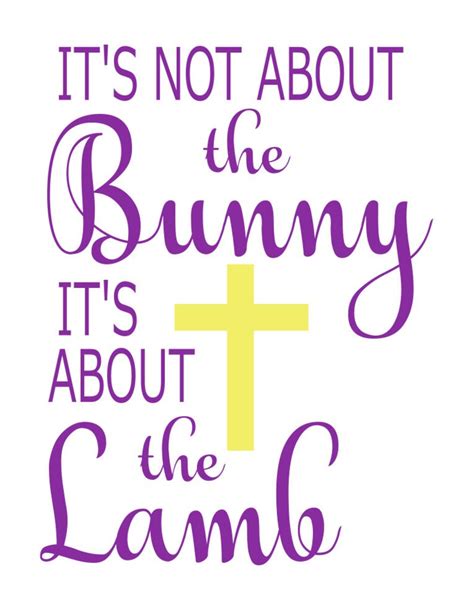 It's not about the Bunny It's about the Lamb svg | Etsy