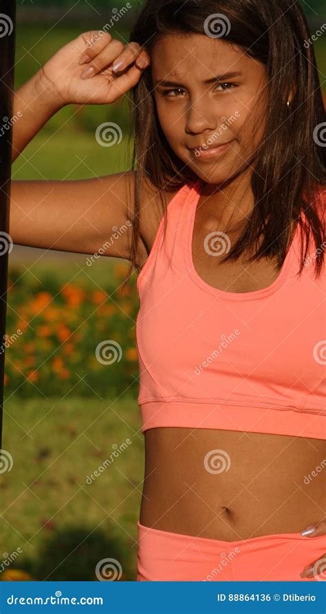 Teen Girl And Fitness Stock Photo Image Of Kids Fitness 88864136