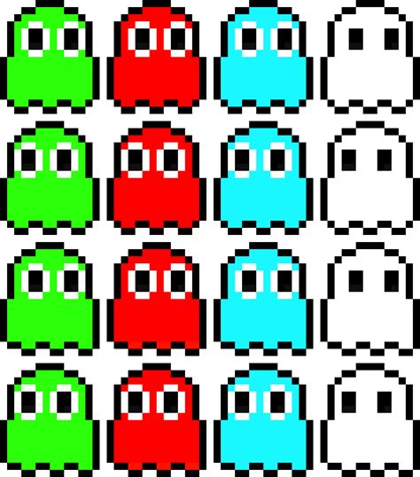Pacman Ghosts Pixel Art Maker