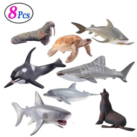 Toys Animals And Dinosaurs Action Figures Plastic Sea Ocean Animal Shark