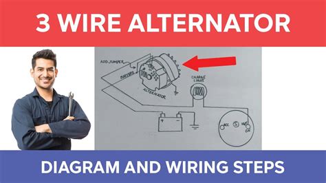 3 Wire Alternator Wiring Diagram Explained With Steps Youtube