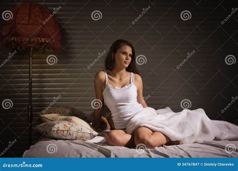 Sensual Girl In The Bedroom Stock Image Image Of Caucasian Chamber 34767847