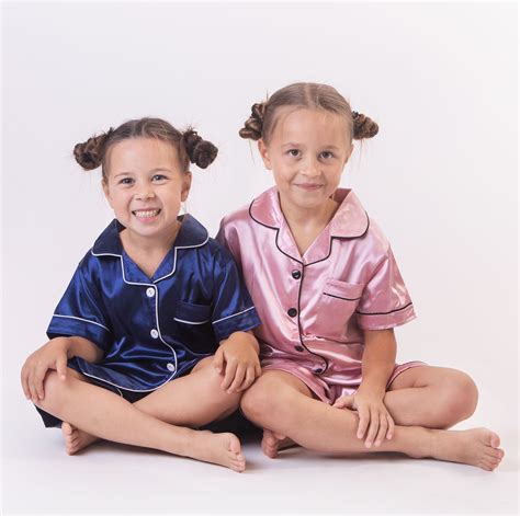 50 Off Sale Personalized Kids Satin Pajamas Custom Etsy