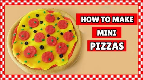 Miniature Pizza How To Make Easy Polymer Clay Food Tutorial Play Doh