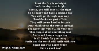 Look The Day Is So Bright Good Day Poem