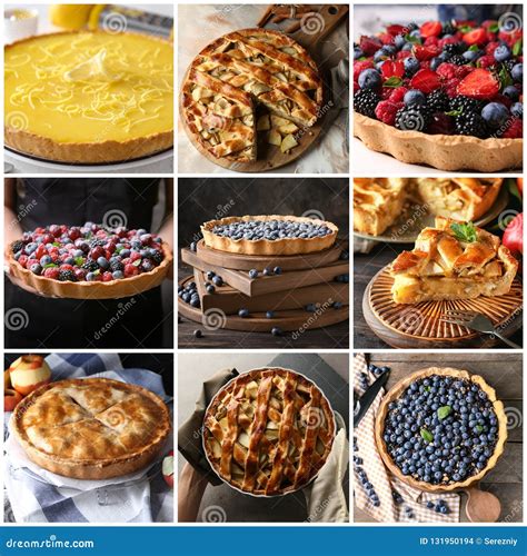 Different Tasty Fruit Pies Stock Photo Image Of Cook 131950194