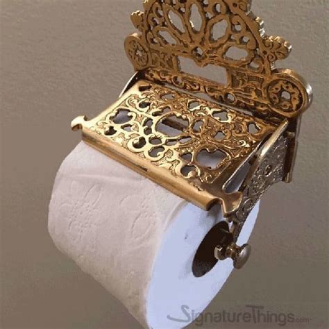 Victorian style toilet paper holder stand completes your vintage bathroom look! Victorian Toilet Paper Holder - Brass Tissue Holder ...
