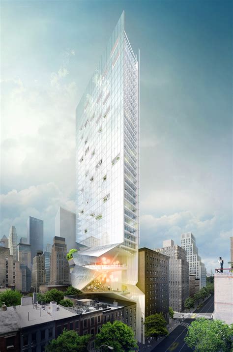 Proposal For New York Skyscraper Cantilevers Lobby Over Its Neighbors