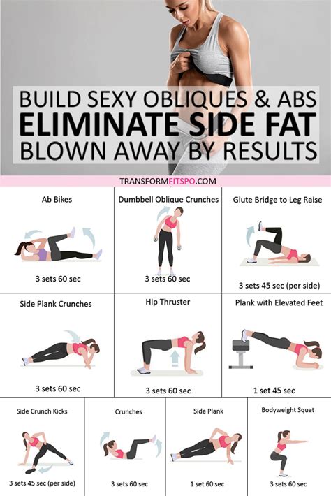 Side Ab Workout Abs And Obliques Workout Sixpack Workout Oblique Workout Ab Workout At Home
