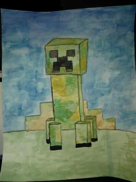 Minecraft Creeper Painting