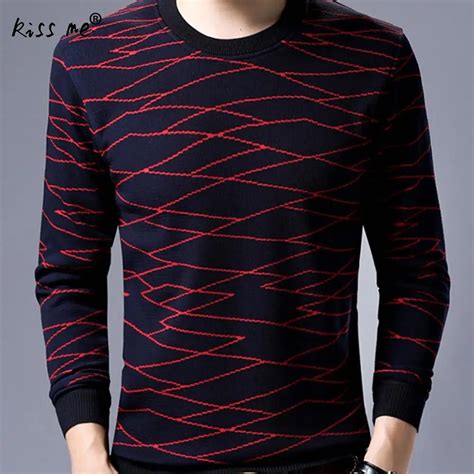 Oversize Xxxl Men Sweaters And Pullovers Fashion Brand Sweater O Neck 3d Geometric Slim Thicken