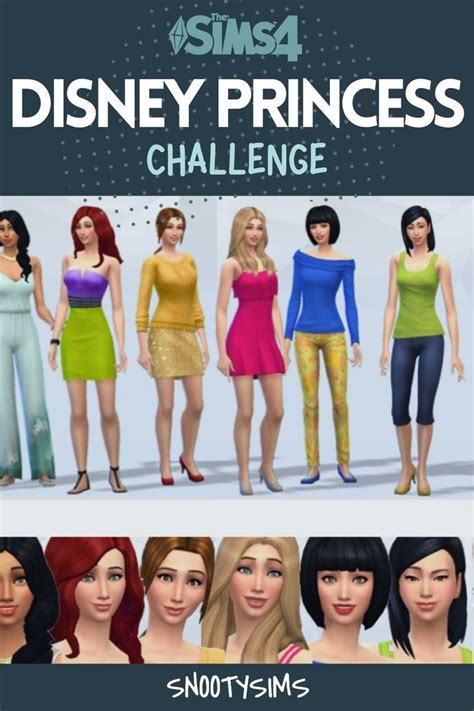 The Sims 4 Disney Princess Challenge In 2023 Disney Princess