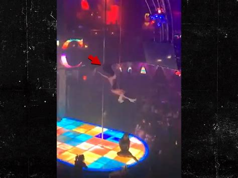 Stripper Falls Off Two Story Pole Gets Up And Keeps Twerking