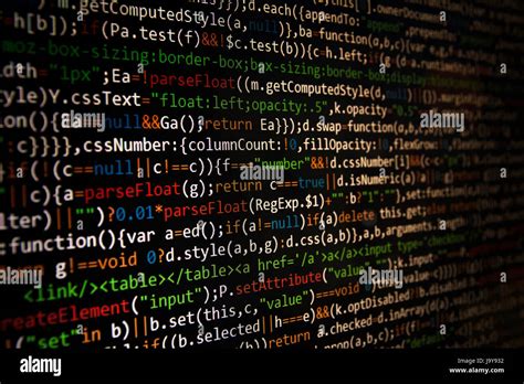 Programming Code Abstract Screen Of Software Developer Computer Code