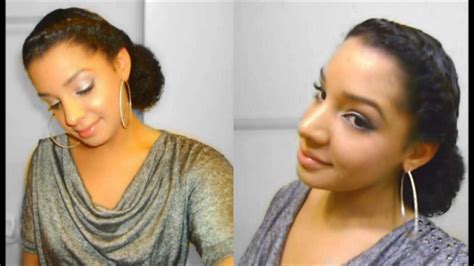 How To Quick Easy Twist Side Bun Hairstyle Natural Curly