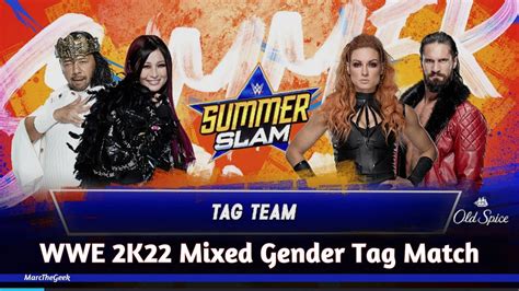 Wwe K Mixed Gender Tag Match Youtube