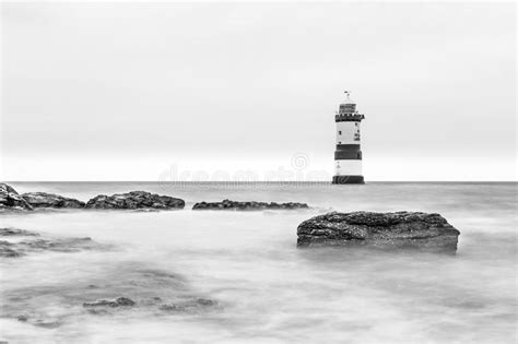 Trwyn Du Or Penmon Lighthouse Stock Image Image Of Ocean Light 92259413